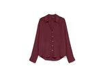 Langarmbluse Vero Moda "Vmaura LS Shirt WVN Noos", Damen, Gr. L, Windsor Wine, Web, Obermaterial: 100% Viskose, Unifarben, Regular Fit HüFtbedeckend, V-Ausschnitt, Blusen, Viskose, Regular Fit
