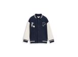 Tom Tailor Jungen Oversize College Sweatjacke Mit Snoopy-RüCkenprint, Blau, Uni, Gr. 92/98