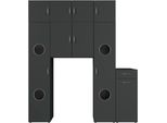Mehrzweckschrank wimex "Multiraumkonzept", Grafit, B:200Cm H:225Cm T:40Cm, SchräNke, Mehrzweckschrank