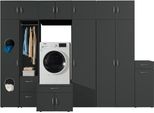 Mehrzweckschrank wimex "Multiraumkonzept", Grafit, B:310Cm H:225Cm T:69Cm, SchräNke, Mehrzweckschrank