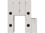 Mehrzweckschrank wimex "Multiraumkonzept", Weiß, B:200Cm H:225Cm T:40Cm, SchräNke, Mehrzweckschrank
