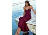 Herzkragen Maxikleid Mit Spitze