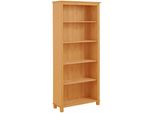 Regal Otto Home "Pivo", Beige (Natur Gebeizt, Gewachst), B:77Cm H:171Cm T:31Cm, Massivholz, Regale, Regal, Aus Massivem SchöNen Kiefernholz, HöHe 171 Cm