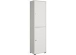 Schuhschrank Home Affaire "Schuhkommode Dino", Weiß (Weiß Matt), B:50Cm H:190Cm T:33Cm, Fsc-Zertifizierter Holzwerkstoff, SchräNke, Schuhschrank, Flurschrank Mit Verstellbaren EinlegeböDen, Bxhxt: 50 × 190 × 33 Cm