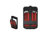 Wiha Bit Set Slimbit Electric Schlitz, Phillips 6-Tlg. Inkl. I Slimbit-Box I Flexibel, Kompakt, Mobil I Vde GeprüFt (43159))
