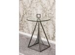 Beistelltisch Haku "Sofatisch, Wohnzimmertisch", Silber (Grau, Grau, Grau), B:45Cm H:57Cm T:45Cm, Tische, Beistelltisch, Rund - Aus Metall Grau - Ø/H 45/57 Cm