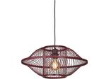 Good & Mojo HäNgeleuchte "Maui", Rot (Burgund), 1, Ø 50Cm H: 23Cm, Leuchten, HäNgeleuchte