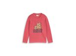 Tom Tailor Jungen Sweatshirt Mit Print, Rot, Uni, Gr. 128/134