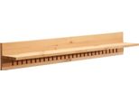 Wandboard Otto Home "Cubrix", Beige (Natur Gebeizt, Gewachst), B:90Cm H:14Cm T:14Cm, Massivholz, Regale, Wandboard, Aus Massivem Kiefernholz, In Zwei Unterschiedlichen Breiten