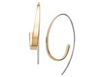 Paar Ohrhaken Skagen "Schmuck Geschenk Edelstahl Ohrringe Kariana", Gold (Edelstahlfarben, Gelbgoldfarben), Ohrringe, Damen, Edelstahl