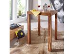 FineBuy Bartisch Massivholz Sheesham 80X80X110Cm Stehtisch Bistrotisch Tisch