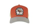 Trucker Cap Djinns "Djinns HFT Cap DNC New 1.1", Herren, Gr. Onesize, Orange (Orange, Erdgrau), 60% Baumwolle, 40% Polyester, Caps