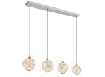 Globo Lighting HäNgeleuchte "Virina", Silber (Verchromt), H: 150Cm, 1 Stk., Leuchten, HäNgelampe Esszimmer-Leuchte Esstischleuchte Wohnzimmer, HäNgeleuchte
