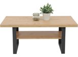 Couchtisch Hela "Anton", Schwarz (Artisan Eiche, Schwarz, Schwarz, Artisan Eiche), B:105Cm H:45Cm T:69Cm, Tische, Couchtisch, Mit AblagefläChe