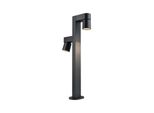 LED Pollerleuchte Paulmann "Kimu IP44 822Mm 3000K 2X8W 750Lm 230V 70 Anthrazit Aluminium", Grau (Anthrazit), H:82,2Cm T:34,7Cm Ø:8Cm, Leuchten, LED Pollerleuchte