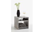 Beistelltisch FMD "Lund", Grau (Betonfarben, Weiß, Betonfarben), B:40Cm H:40Cm T:40Cm, Tische, Beistelltisch
