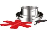 Pfannen-Set Tefal "Ingenio Emotion", Edelstahl, Pfannen, Abnehmbarer Griff, Antihaftversiegelung, Thermo-Signal, Induktion