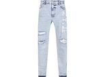 Bequeme Jeans 2Y Premium "2Y Premium Herren 2Y Skinny Fit Jeans", Herren, Gr. 30, NormalgrößEn, Blau, 100% Baumwolle, Unifarben, Jeans