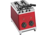MILANTOAST-Toaster 2 Zangen ROT 220-240 V 50/60 Hz 1,37 kW