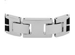 Tchibo - Amor Edelstahl Herren-Armschmuck »Kautschuk« - silber
