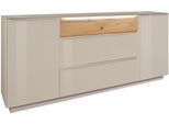 Sideboard Mäusbacher "Nova", Kaschmir, B:214Cm H:92Cm T:42Cm, Sideboards, Sideboard, Sideboard, BHT 214/92/42 Cm, Inkl. Griffbeleuchtung, TüRdäMpfung