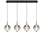 Globo Lighting HäNgeleuchte "Lacy", Schwarz Matt, H: 120Cm, 1 Stk., Leuchten, HäNgelampe Esszimmer-Leuchte Esstischleuchte Wohnzimmer, HäNgeleuchte