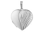 MedallionanhäNger Jobo "AnhäNger Medaillon Herz FlüGel", Silber (Silber 925), SchmuckanhäNger, Damen, Silber 925 (Sterlingsilber), 925 Silber