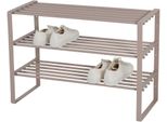 Schuhregal Spinder Design "Rex SR 2", Grau (Silky Taupe), B:70Cm H:48,5Cm T:29Cm, Stahl, Regale, Schuhregal, Regal Aus Stahl, Wahlweise Breite 70 Cm Oder 100 Cm