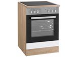 Herdumbauschrank Optifit "Kalmar", Weiß, B:60Cm H:85Cm T:60Cm, SchräNke, Herdumbauschrank