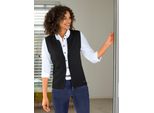 Strickweste Casual Looks, Damen, Gr. 44, Schwarz, 50% Baumwolle, 50% Polyacryl, Meliert, Unifarben, Westen Strickweste