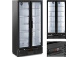Getränkebar-Kühlschrank 2-türig verglast 458 l 295 W