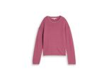 Tom Tailor Denim Damen Relaxed Fit Strickpullover, Rosa, Uni, Gr. M