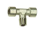Riegler T-StüCk, Innen/AußEn/Innen, G/R 3/8, SW 17, Messing Vernickelt (N 254.43)