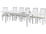 Esstisch Home Affaire, Weiß, B:180Cm H:76Cm T:95Cm, Tische, Esstisch, Holzoptik, VerläNgerbar Durch Extra Bestellbare Ansteckplatten