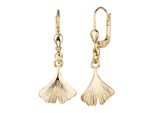 Paar OhrhäNger Jobo "Ginko", Gelb (Gelbgold 375), Ohrringe, Damen, Gelbgold 375, 375 Gold