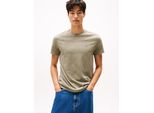 T-Shirt Tommy Jeans "Tjm Xslim Jaspe HTR TEE Ext", Herren, Gr. Xxl, Utility Sage Htr, Single Jersey, Obermaterial: 60% Baumwolle, 40% Polyester, Slim Fit Normal, Rundhals, Eingesetzt Abgesteppte Kante, Shirts T-Shirt, Mit Rundhalsausschnitt