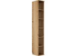 BüCherregal Gami "Enzo", Braun (Eiche Helvezia), B:33Cm H:235Cm T:45Cm, Holzwerkstoff, Regale, BüCherregal, Verschiedene Module Einfach Zu Kombinieren