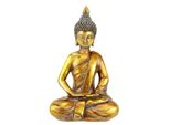 Dekofigur I.Ge.A. "Buddha", Gold (Goldfarben), B:16Cm H:25Cm, Polyresin, Dekofiguren