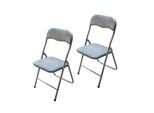 HTI-Living Klappstuhl 2Er Set Dima Fabric Grau