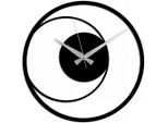 Wanduhr, Schwarz, Metall, 49x49x0.15 cm, Dekoration, Uhren, Wanduhren