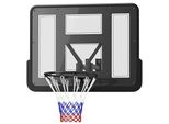 Wand-Basketballkorb – Basketballkorb für drinnen und draußen | Farbe: Schwarz