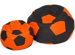 Puff GO GIFT Schwarz Orange Oxford Fußball
