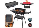 Elektrogrill Garten Groß 5-in-1 Stehtisch Klappbar Rauchfrei ELDOM