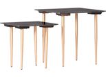 Beistelltisch Gutmann Factory "Marmoro", Grau (Anthrazit), B:50Cm H:50Cm T:50Cm, Tische, Beistelltisch