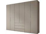 DrehtüRenschrank Staud "DrehtüRenschrank Extenso", Silber (Sand), B:298Cm H:240Cm T:63Cm, Holzwerkstoff, SchräNke, DrehtüRenschrank, Mit 3 FrontschubkäSten