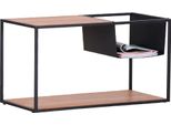 Couchtisch Gutmann Factory "Firestone", Beige (Natur, Schwarz, Natur), B:85Cm H:46Cm T:40Cm, Tische, Eckige Couchtische