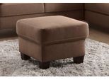 Polsterhocker Home Affaire "Arngast", Beige (Dunkelbeige), B:58Cm H:48Cm T:58Cm, Luxus-Microfaser (100% Polyester);Struktur Fein, (100% Polyester);Luxus-Microfaser Lederoptik (100% Polyester), Hocker, Polsterhocker, Passend Zur »Arngast«-Serie