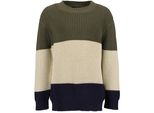 Strickpullover Blue Seven "Blue Seven Pullover", Jungen, Gr. 128, 7880, Oliv, 50% Polyacryl, 50% Baumwolle, Normal, Rundhals, Pullover Strickpullover