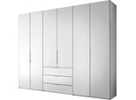 DrehtüRenschrank Staud "DrehtüRenschrank Extenso", Weiß, B:298Cm H:240Cm T:63Cm, Holzwerkstoff, SchräNke, DrehtüRenschrank, Mit 3 FrontschubkäSten