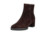 Stiefelette Högl "HöGl Stiefelette Veloursleder", Damen, Gr. 37,5, Braun (Dunkelbraun), Veloursleder, Schuhe Stiefelette